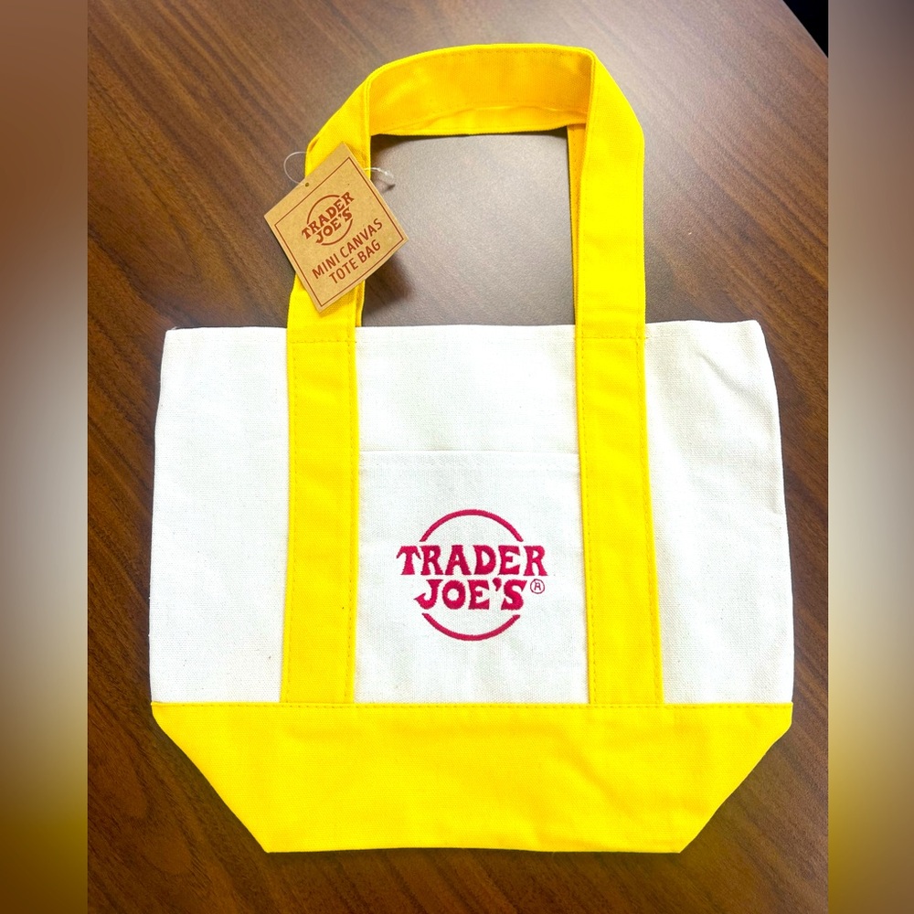 Trader Joe’s Mini Canvas Tote Bag (YELLOW)